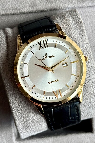 Polo Weil Pl002M Leather Men's Wristwatch with Strap