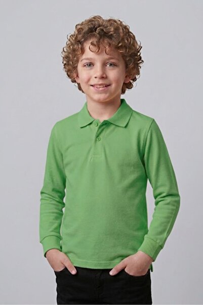 NACAR STORE Unisex Children's School Lacoste Polo Collar Long Sleeve School T...