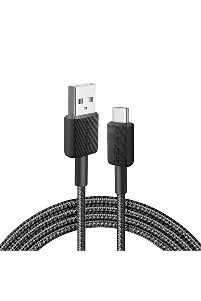 Anker Cablu de alimentare și date, USB-A (M) la USB Type-C (M), 0,9m, rată de...