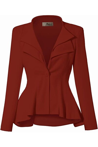Hybrid & Company womens Classic Classic | Classic peplum silhouette, double l...