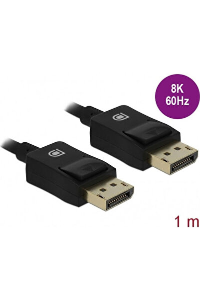 DELOCK Καλώδιο DisplayPort Αρσενικό σε Αρσενικό 1μ Μαύρο