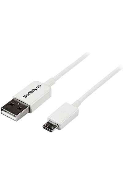 startech Καλώδιο USB 2.0 σε micro USB, τυπικό, 1.2μ, Λευκό (USBPAUB50CMW)