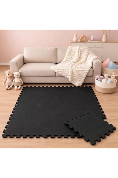 LittleTom سجادة لعب للأطفال مكونة من 9 قطع من زيرو - مقاس 30 × 30 سم، سجادة ز...