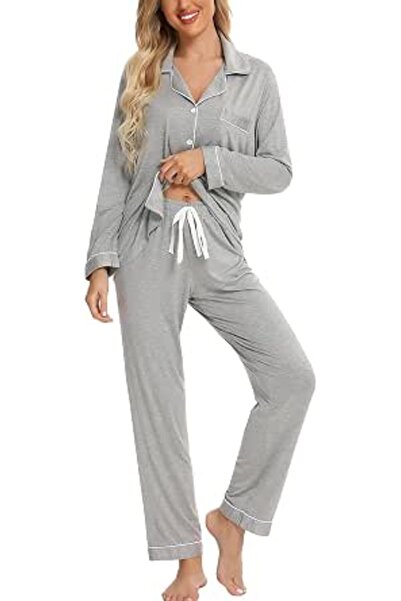 GENERAL Leikar womens Button Up Pajamas for Women Button Up Pajamas for Women