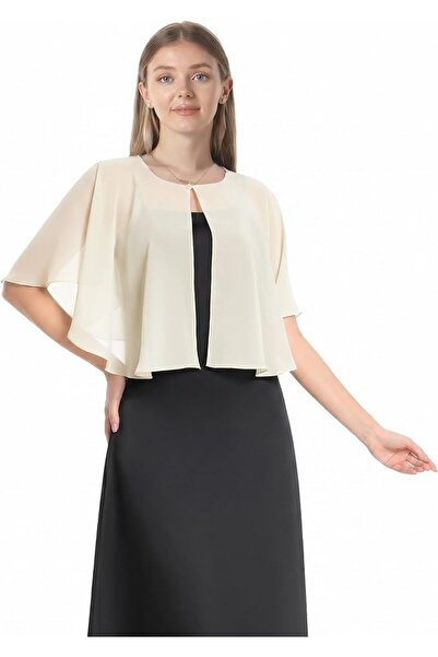 GENERAL Chiffon Capelet Soft Shawls and Wraps for Dresses Womens Accessories ...