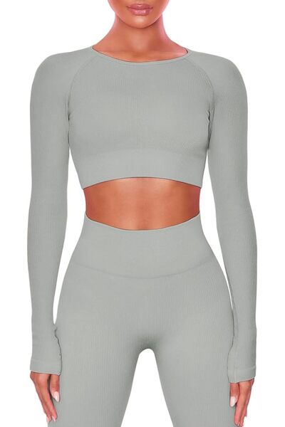 GENERAL Buttergene Women 1 Athleisure | Long Sleeve Crop Top, High Waist Legg...