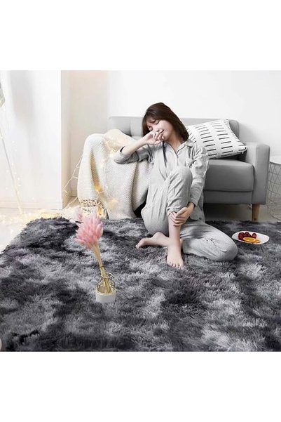 TINYBOY Area Rugs Fluffy Bedroom Carpet Soft Floor Mat Anti-Slip Living Room Rugs Shaggy Plush Carpets for L