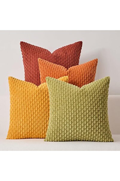 K KEVIN TEXTILE 2 Packs Decorative Throw Pillow Covers 18x18 Inch for Living ...