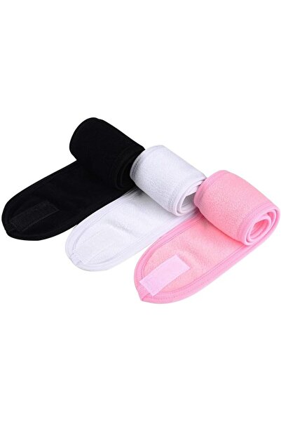 OriTi Spa Facial Headband 3pcs, Microfiber Headbands, Non-slip Adjustable Str...