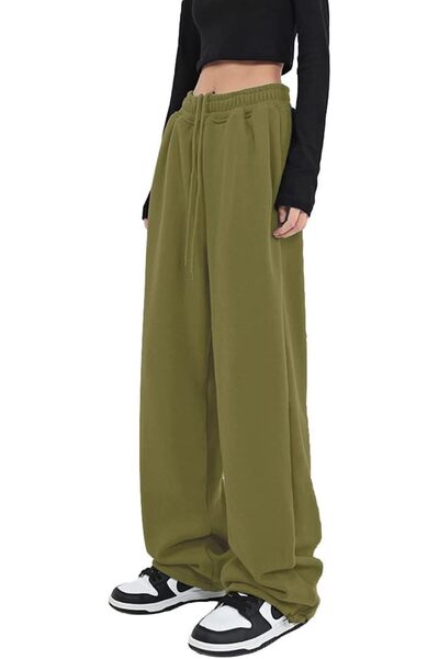 GENERAL Womens Wide Leg Sweatpants Casual Loose Yoga Pants Comfy Lounge Jogge...