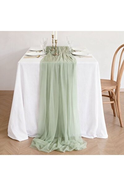 Generic Brand Two chiffon table runners, bohemian-style wedding table decorat...