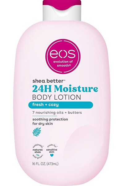 Eos Shea Better Body Lotion- Fresh & Cozy, 24-Hour Moisture Skin Care, Lightw...