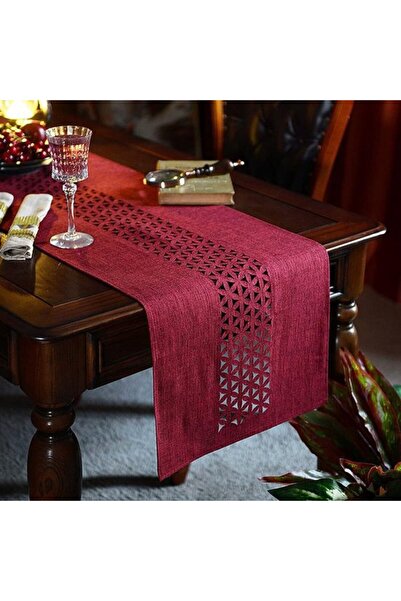 Generic Brand Table runner, exquisitely laser-cut patterned tablecloth.