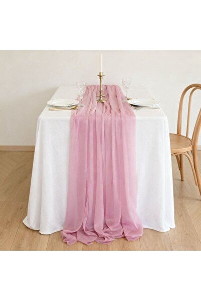 Generic Brand Two chiffon table runners, bohemian-style wedding table decorat...