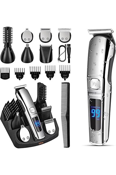 EACAM 6 in 1 Men Hair Clipper Set Beard Shaver Electric Body Hair Trimmer Nos...