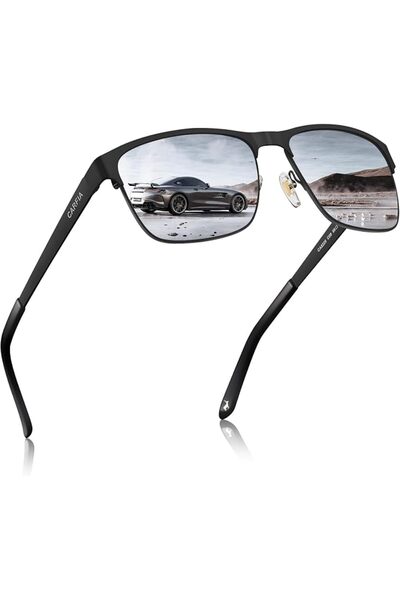 CARFIA Metal Mens Sunglasses Polarized UV400 Protection for Driving Fishing H...