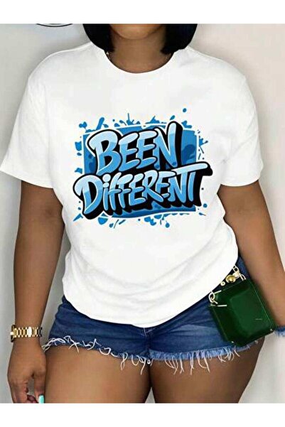 23ERVA Women's Been Different Graphic Design, Pure Cotton T-Shirt, Casual Sum...