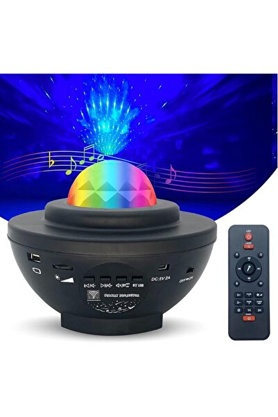 SKY TOUCH SKY-TOUCH Galaxy Star Projector 3 in 1 Night Light, 10 Color Blueto...
