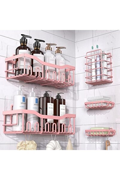 EUDELE Shower Caddy 5 Pack,Adhesive Shower Organizer for Bathroom Storage&Hom...