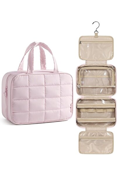 BAGSMART Travel Toiletry Bag with Jewelry Organizer, Hanging Travel Bag for T...