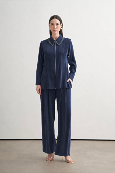 Moodbasic Merwe By YAKASI BONCUKLU PALAZZO PANTOLONLU TAKIM