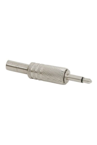 Alista Home JACK 3.5 мм мъжки моно жак, метален аудио конектор със защита про...