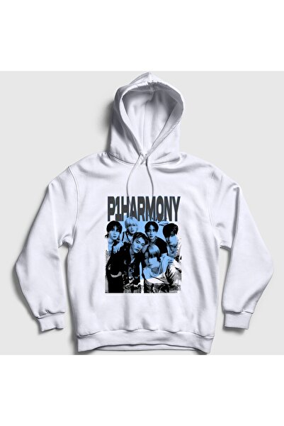 Presmono سويت شيرت أبيض للجنسين بقلنسوة من K-Pop P1Harmony 620569tt