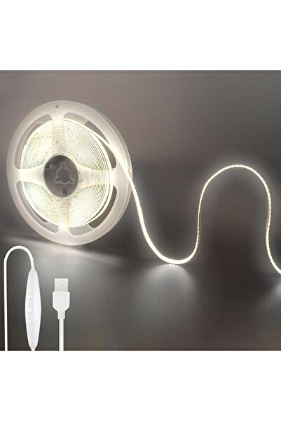 GENERAL 5V USB COB LED Strip Lights with Dimmable Switch,9.84FT/3M,Warm White...