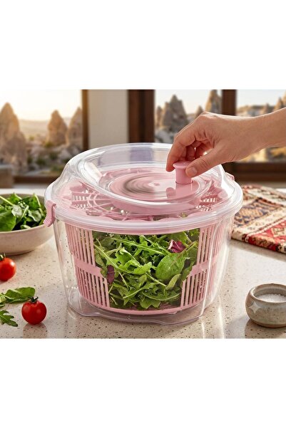 elif aksesuar Gondol Vega Practical Salad Dryer - Fruit and Vegetable Washing...