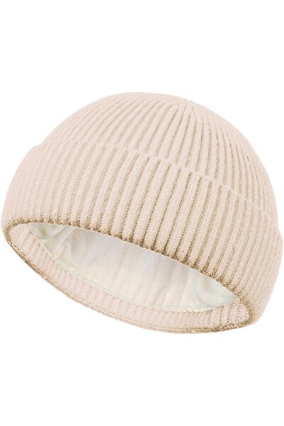 PHILIGHTS Swag Short Fisherman Beanie for Men Women, Wool Knit Cuffed Fleece ...