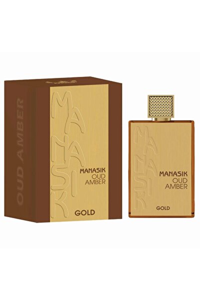 MANASIK Parfum Arabesc Oud Amber Gold Unisex 100 ml, Eau de Parfum Dulce Fructat