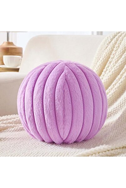 Uvvyui Black Ball Pillow, Soft Round Throw Pillow, 8.6 Inch Round Boucle Plus...