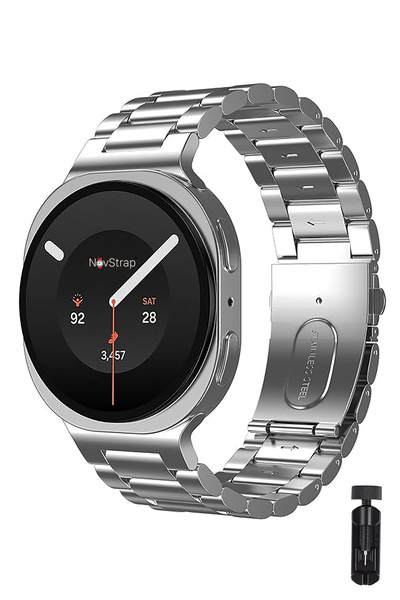 NovStrap Samsung Galaxy Watch 9 40mm 44mm ile Uyumlu Kısaltma Aparatlı Baklal...