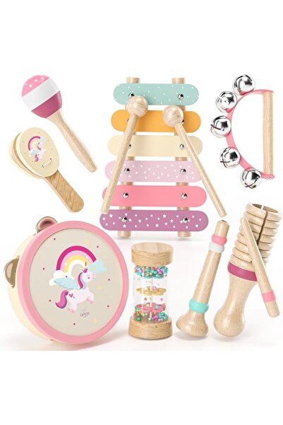 Lehoo Castle Wooden Musical Instruments for Toddler Girls 1-3 | Montessori Ba...