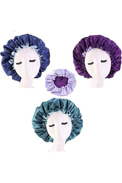Enart ENAR Satin Bonnet Adjustable Sleep Caps – Elastic Satin Nightcap for Wo...