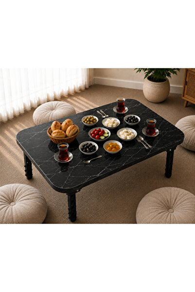 Cosargroup Katlanabilir Yer Sofrası Hamur Açma Tahtası Oyun Masası - 21 Cm Yü...