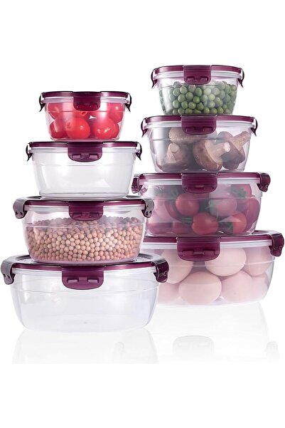 GENERAL 4-Piece BPA-Free Plastic Food Storage Containers Set (S/M/L/XL) with ...