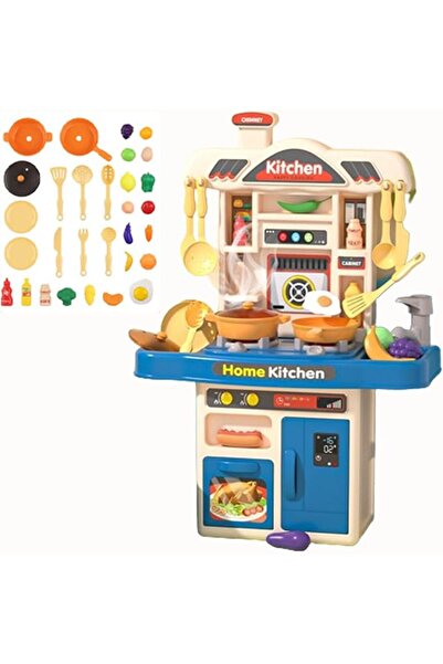 GENERAL 31 Pcs Kids Play Kitchen Set, Toddler Kitchen Playset with Sound & Li...