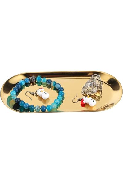 Zerodis مجموعة صواني معدنية من 5 قطع من الفولاذ المقاوم للصدأ، منظم سطح الطاو...