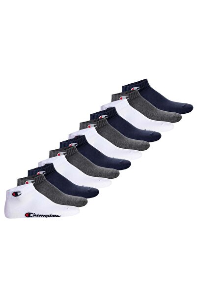 Champion Unisex Socken, 12er Pack - Quarter Socken, Basic, Logo