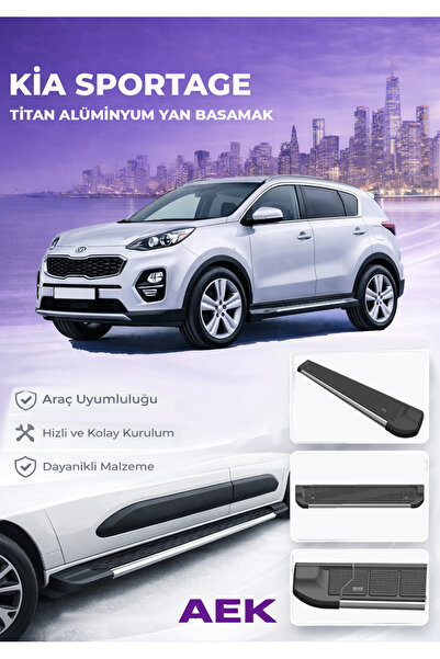 AEK Modern Kia Sportage 3 Premium Titan Alüminyum Yan Basamak