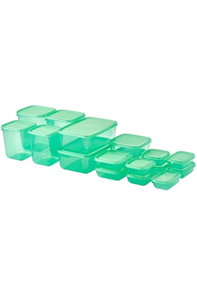 Generic PRUTA BPA FREE FOOD CONTAINER, SET OF 17, MICROWAVE,FREEZER,DISHWASHE...
