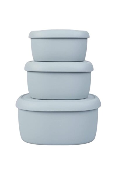 Generic 3 Set of Hard-Shell Silicone Food Storage Containers, Reusable Snack ...