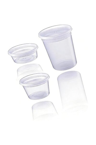 Generic Storage Containers with Lids - 30 Sets, 8oz, 16oz, 32oz Combo Pack -,...