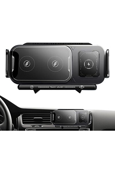 KASTWAVE Wireless Car Charger Mount, Auto Clamping Car Charger Cell Phone Hol...