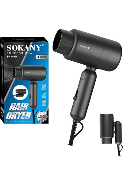 SOKANY Foldable Hair Dryer for Home Salon Travel,1200W Portable Hair Dryer Io...