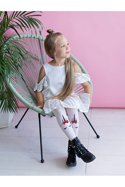 sosetaria Dresuri copii cu model unicorn si fundita Knittex Unicorn 40 den