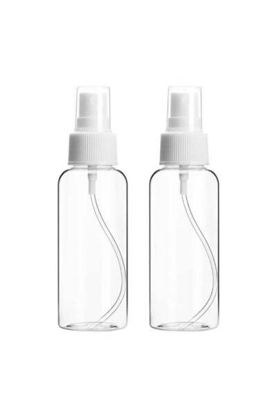 Duravel 2Pcs Plastic Spray Bottles, 2oz/50ml Plastic Spray Clear Empty Fine M...