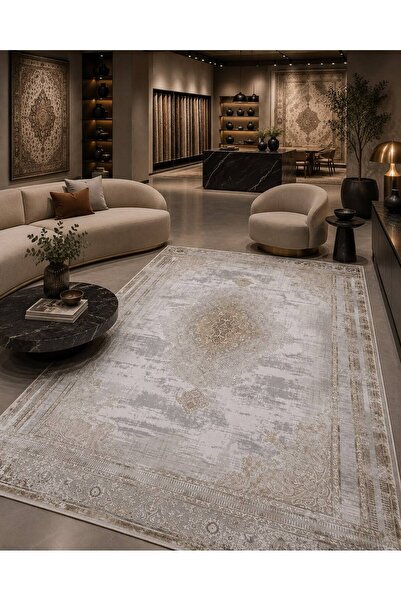 Merinos Therapy Halı 79820 070 Leke Tutmaz, Tozumaz Yumuşak Modern Halı Salon...