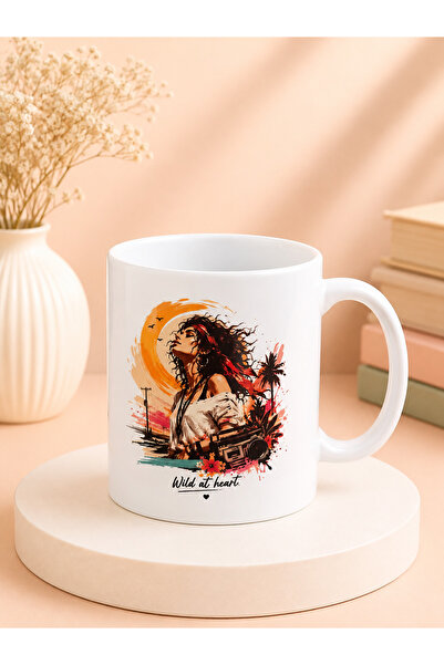 CoNotes Free Girl Design Porcelain Mug
